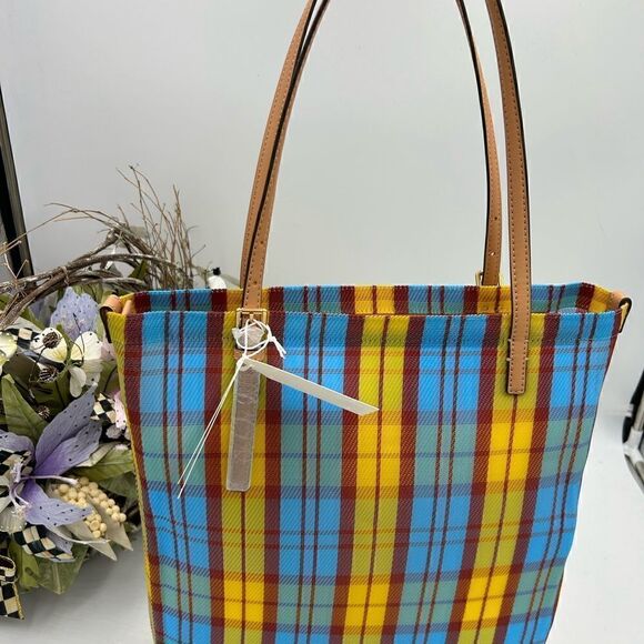 Women’s Tory Burch Ella large mesh market tote zipper closure - Picture 3 of 10